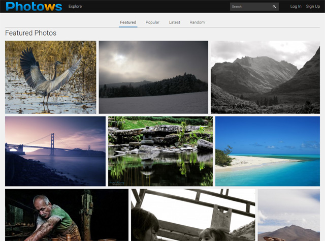 Photows.com screenshot